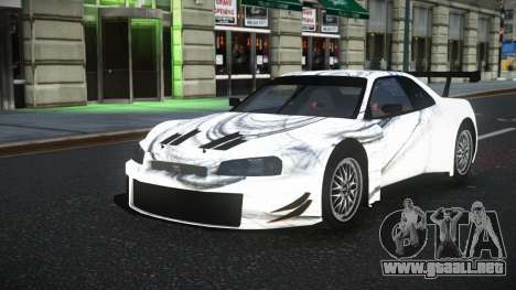 Nissan Skyline R34 Jagrao S9 para GTA 4