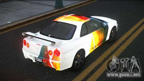 Nissan Skyline R34 Gaselly S9 para GTA 4