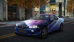 Nissan Skyline R34 Gaselly S6 para GTA 4