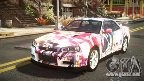 Nissan Skyline R34 Nehgan S2 para GTA 4