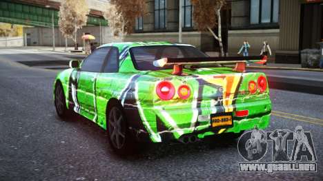 Nissan Skyline R34 Owyna S1 para GTA 4