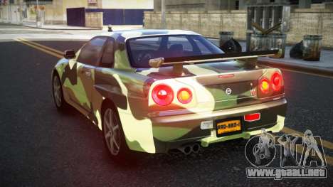 Nissan Skyline R34 Calosca S11 para GTA 4