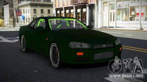 Nissan Skyline R34 Uwah para GTA 4