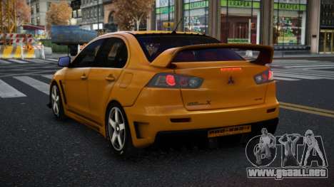 Mitsubishi Lancer Evolution X Jigwus para GTA 4