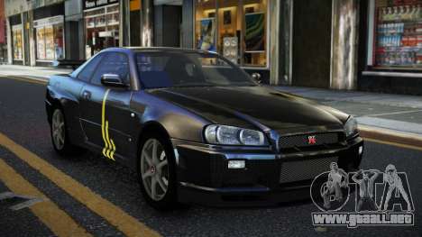 Nissan Skyline R34 Calosca S2 para GTA 4