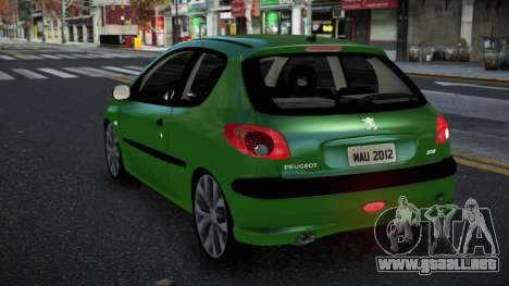 Peugeot 206 Kiwkir para GTA 4