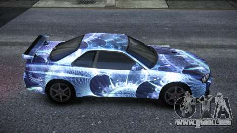 Nissan Skyline R34 Owyna S3 para GTA 4