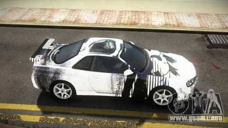 Nissan Skyline R34 Nehgan S10 para GTA 4