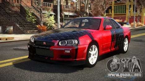 Nissan Skyline R34 Nehgan S12 para GTA 4