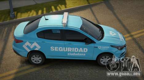 2020 Fiat Cronos Seguridad Ciudadana Lanus para GTA San Andreas