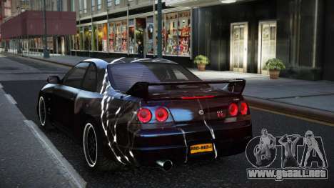 Nissan Skyline R33 Risic S6 para GTA 4