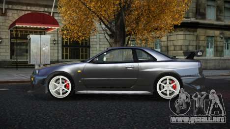 Nissan Skyline R34 Moxsijo para GTA 4