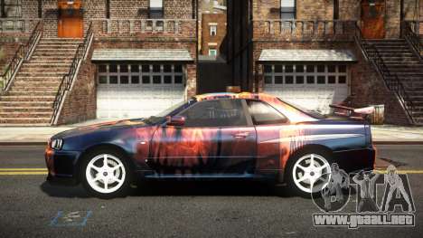 Nissan Skyline R34 Nehgan S14 para GTA 4