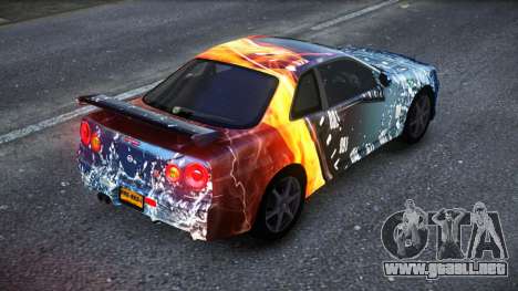 Nissan Skyline R34 Owyna S10 para GTA 4
