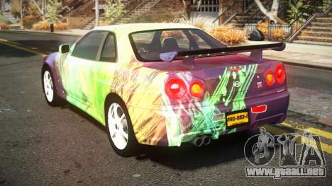 Nissan Skyline R34 Nehgan S7 para GTA 4