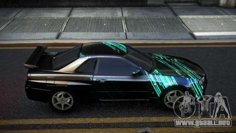 Nissan Skyline R34 Calosca S1 para GTA 4