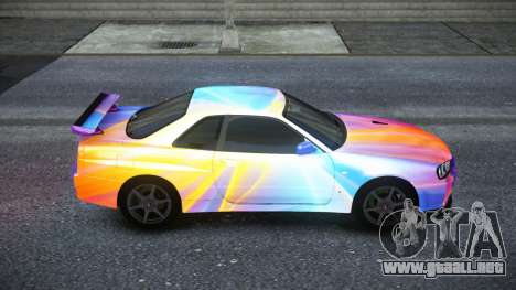 Nissan Skyline R34 Owyna S8 para GTA 4