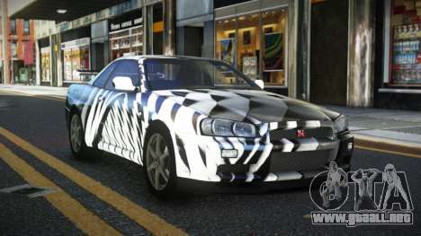 Nissan Skyline R34 Calosca S3 para GTA 4