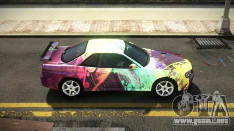 Nissan Skyline R34 Nehgan S7 para GTA 4