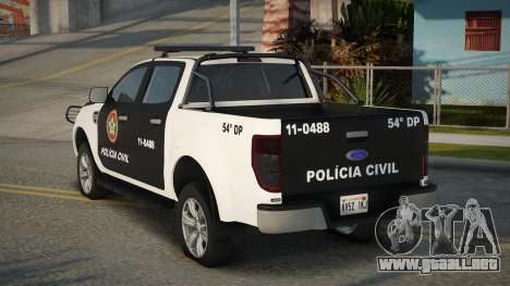 Ford Ranger 2018 PCERJ para GTA San Andreas