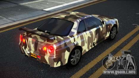 Nissan Skyline R34 Calosca S7 para GTA 4