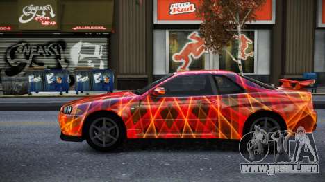 Nissan Skyline R34 Owyna S13 para GTA 4
