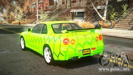 Nissan Skyline R34 Nehgan S8 para GTA 4