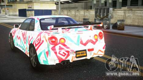 Nissan Skyline R34 Calosca S8 para GTA 4