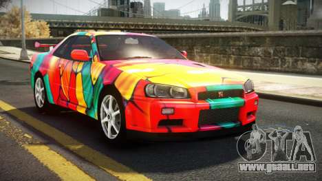 Nissan Skyline R34 Nehgan S11 para GTA 4