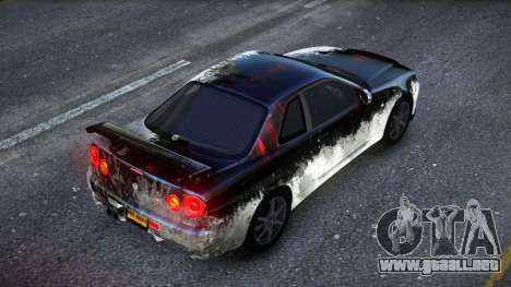 Nissan Skyline R34 Owyna S5 para GTA 4