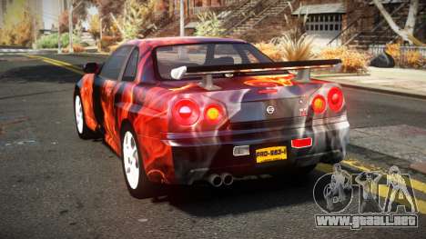 Nissan Skyline R34 Nehgan S9 para GTA 4