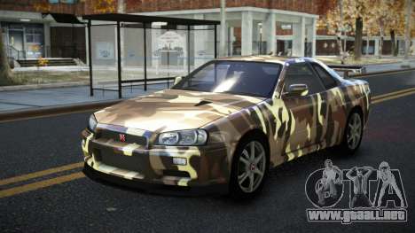 Nissan Skyline R34 Calosca S7 para GTA 4