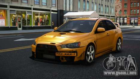 Mitsubishi Lancer Evolution X Jigwus para GTA 4