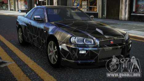 Nissan Skyline R34 Calosca S4 para GTA 4