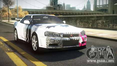 Nissan Skyline R34 Nehgan S10 para GTA 4