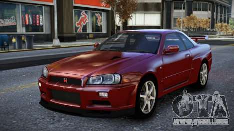 Nissan Skyline R34 Owyna para GTA 4