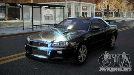 Nissan Skyline R34 Calosca S5 para GTA 4