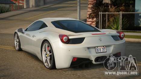 Ferrari 458 Sanor para GTA San Andreas