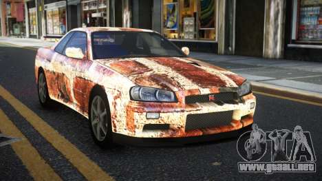 Nissan Skyline R34 Calosca S6 para GTA 4