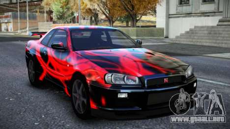 Nissan Skyline R34 Owyna S12 para GTA 4