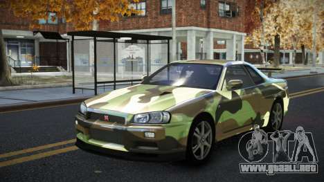 Nissan Skyline R34 Calosca S11 para GTA 4