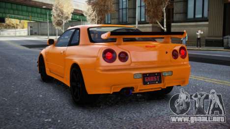 Nissan Skyline R34 Getasonor para GTA 4