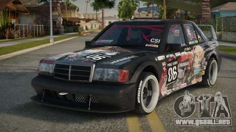 Mercedes-Benz 190E Speed Edited para GTA San Andreas