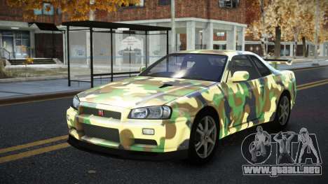 Nissan Skyline R34 Calosca S12 para GTA 4