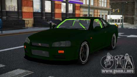 Nissan Skyline R34 Uwah para GTA 4