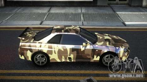 Nissan Skyline R34 Calosca S7 para GTA 4