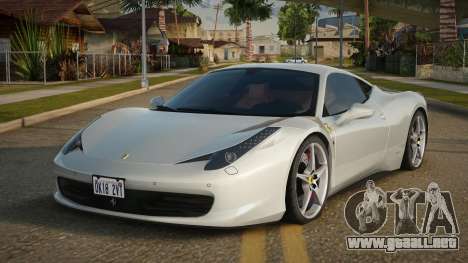 Ferrari 458 Sanor para GTA San Andreas