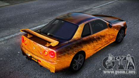 Nissan Skyline R34 Owyna S7 para GTA 4