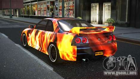 Nissan Skyline R33 Risic S12 para GTA 4