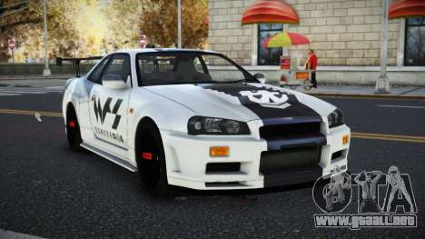 Nissan Skyline R34 Qoyawaqi para GTA 4